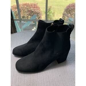 Kenneth Cole Reaction Womens Suede Road Stop Ankle Boot Black Size 8M sku 535